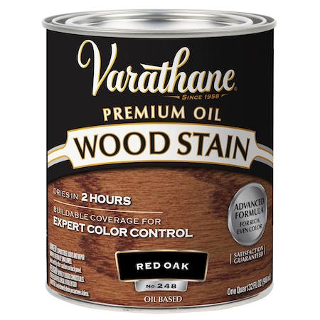 Varathane Premium Wood Stain, Oil Based, Red Oak, 1 Quart 211723H