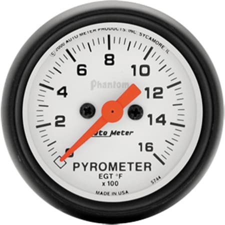 Auto Meter 5744 Pyrometer Egt 0 1600 Degree Fahrenheat A48-5744