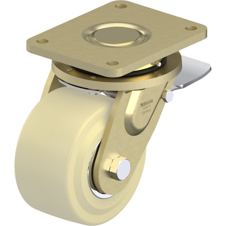 Blickle Swvl Plate Caster, Nylon, 5-7/8", 6600 lb. LS-GSPO 152K-35-ST