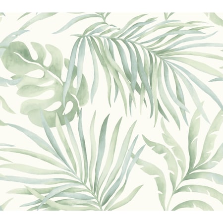 York Wallcoverings Paradise Palm Light Green Wallpaper SO2452