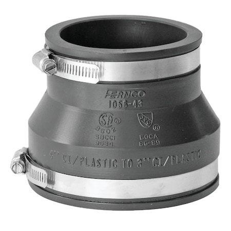 Fernco 4'' x 3'' Flexible PVC Coupling P1056-43