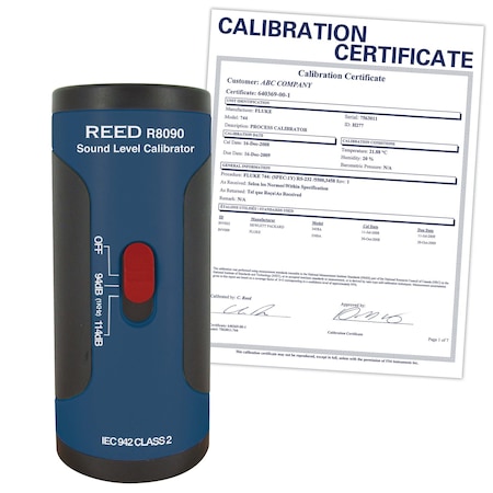 Reed Instruments Sound Level Calibrator R8090-NIST