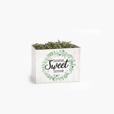 Nashville Wraps Farmhouse Home Sweet Home Basket Box, Small 6.75x4x5, 6PK FHSHS