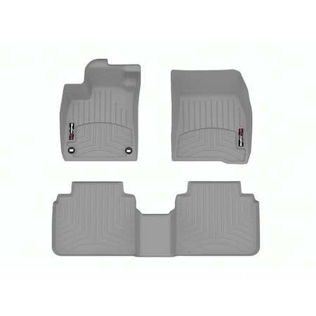 Weathertech Grey, Front and Rear Floorliners 461800-1-2