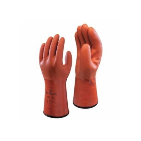 Showa 460 Series Gloves, 9/Large, Orange 845-460L-09