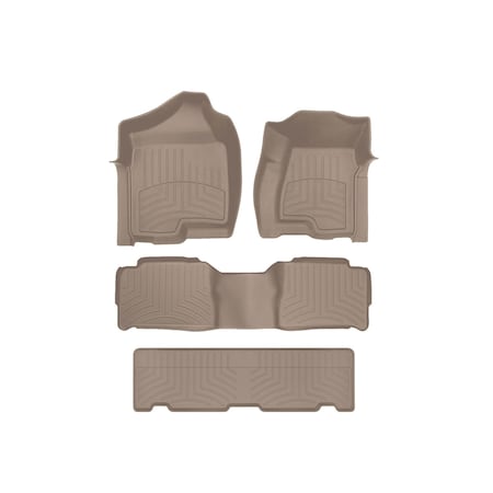 Weathertech Tan, Front and Rear and Rear FloorLiner HP 45003-1-2-3IM