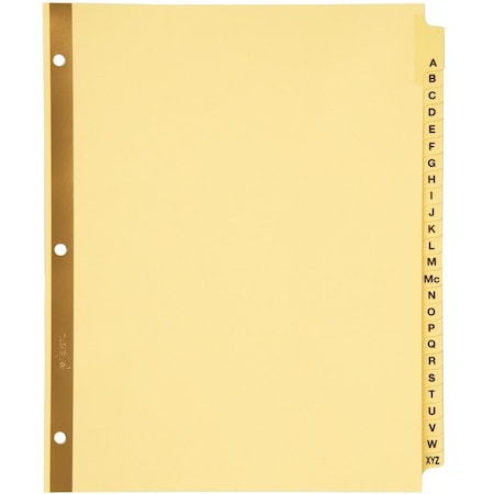 Avery Dennison Avery Laminated Tab Divider, Printed A to Z, 8.5"x11", 25 Tabs, Buff/Buff 11306