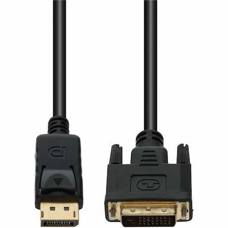 Add-On Addon 3Ft Displayport Male To Dvi-D Male Black Adapter Cable DISPLAYPORT2DVI3F