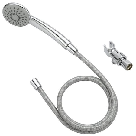 Boston Harbor Hand-Held Shower Head, 1.75 6.6 80 gpm L/MIN psi, 1/2-14 NPT Connection, Threaded, PVC, Chrome HS01201CP