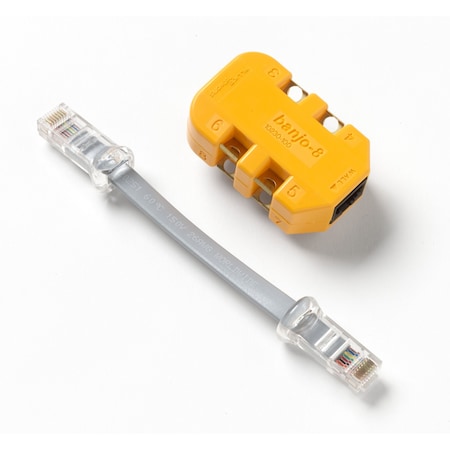 Fluke Networks Modular Adapter w/KPlug, 8Wire InLine 10230101