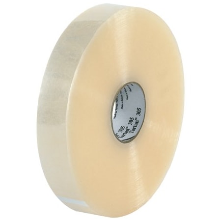Tartan Packing Tape, 1.8 mil Thick, 48 mm W x 914 m L, 3 in Core Dia., Clear, 6 PK T903305