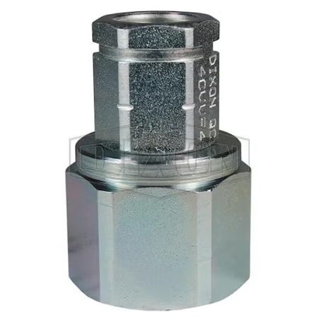 Dixon DQC CVV European Interchange Female Coupler, 3/4-14 Nominal, Female BSPP, Steel 6CVVBF6