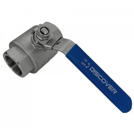 Discover 1-1/2 in.Full-Port Stainless Steel Ball Valve 2000 PSI 101103