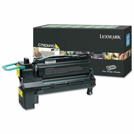 Lexmark C792X4YG Return Program Extra Hi-Yield Toner, 17000 Page-Yield, Yellow C792X4YG