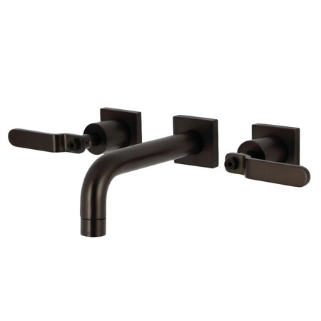 Kingston Brass Double-Handle Wall Mount Bathroom Faucet, Oil Rubbed Bronze KS6125KL