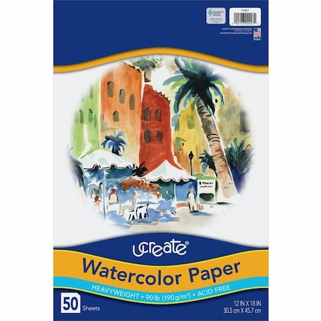 Art1St UCreate Fine Art Paper White Recycled 10, White, 50PK PAC4927