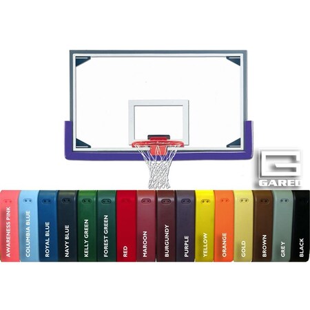 Gared Sports Pro-Mold Backboard Padding, Orange PMCEORNG