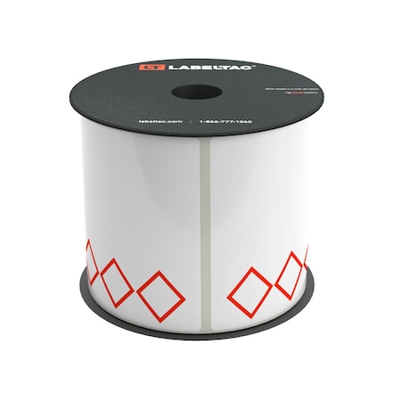 Labeltac GHS Die-Cut Labels, 4 and Pro Model 4in x 4in, 200 labels, 3 Diamond LT44GHS3-V2
