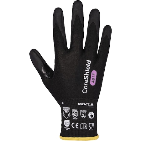 G-Tek Seamless Knit A9 Engineered Yarn Glove w/Nitrile Foam Coated Grip on Palm&Fingers, Touchscreen, ESD S 269813
