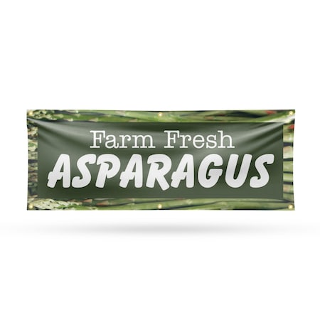 Signmission Farm Fresh Asparagus, 24 Inch x 72 Inch, Vinyl Banner B-72-30574