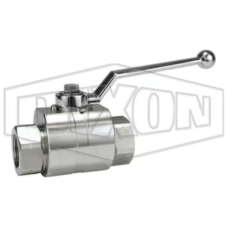 Dixon HPBV Full Bore High Pressure Ball Valve, 1 in Nominal, FNPT End Style, FKM/FPM/POM Polyacetal Softgo HPBV10SS