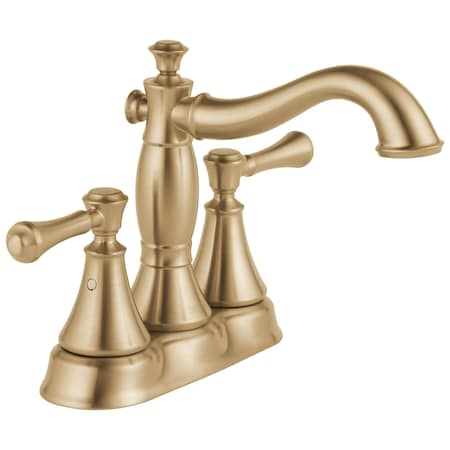 Delta 3-hole 4" installation Hole Centerset Lavatory Faucet, Champagne Bronze 2597LF-CZMPU