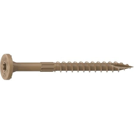 Camo Framing Screw, 0.16in Thread, 2-1/2in L, Flat Head, Star Drive, Slash Point, PROTECH Ultra 4 Coated, 1000 0355159