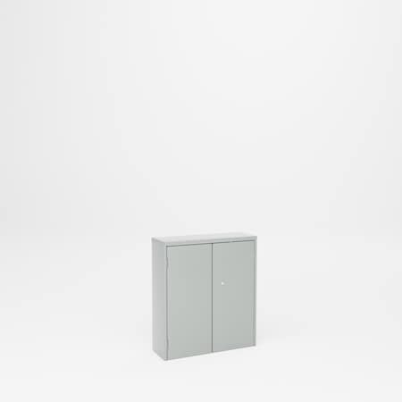 Pucel Wall Mount Cabinet, 26 1/2 in W x 9 in D x 30 in H, Gray WBC-2630-6