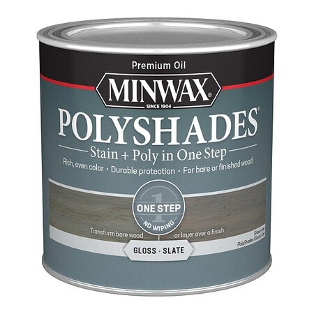 Minwax Wood Stain, 0.5 pt, Slate 214984444