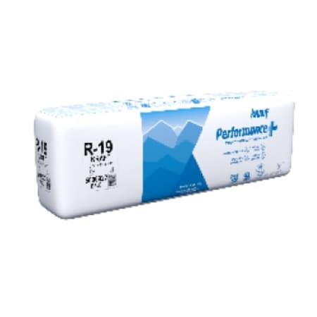 Knauf R-19 Kraft Faced Fiberglass Roll Insulation, bundle of 4 bags, covers 456SF, 4PK 5006922