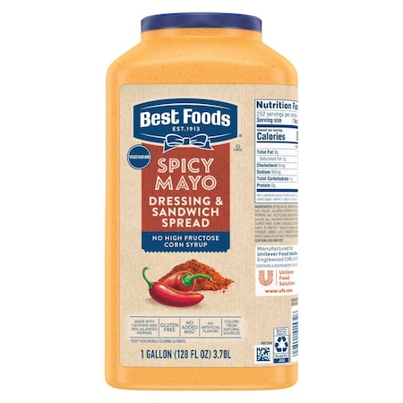 Best Foods Spicy Mayo, 1 Gallon, 2PK 68848301