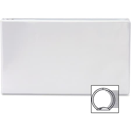 Business Source Tabloidsize Round Ring Reference Binder, White BSN45101