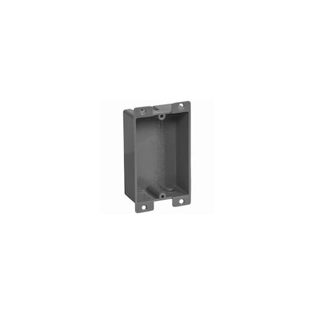 Gb Electrical Box, 8 cu in, 1, PVC, Rectangle Shape BOX-RS8