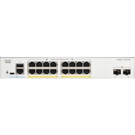 Cisco Cat 1300 16-port GE PoE 2x1G C130016P2G