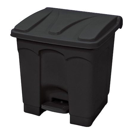 Quantum Storage Systems Step-On Contianer, 8 Gallon, Black CSO-08BK