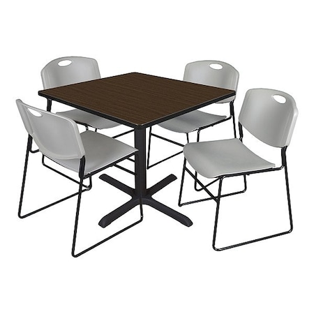 Cain Breakroom Table and Chair Set TB4242NW44GY