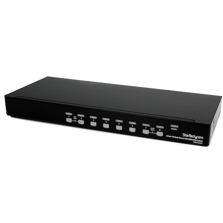 Startech.Com StarTech.com 8 Port 1U Rackmount DVI USB KVM Switch SV831DVIU