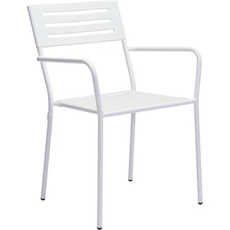 Zuo Wald Dining Arm Chair - White 703610