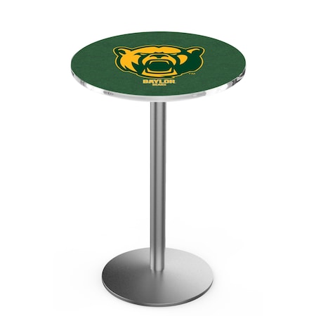 Holland Bar Stool Co 42" Stainless Steel Baylor Pub Table, 36" dia. Top L214S4236Baylor