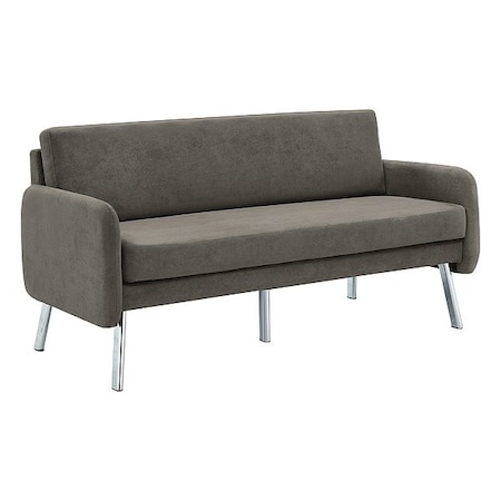 Office Star Products Sofa, CharcoalFabric, Polyester, 500lb Cap. SL5603-SK2