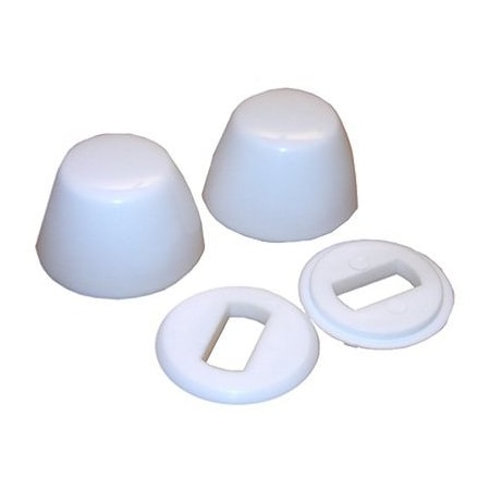 Larsen Supply Co Wht Rnd Toil Bolt Cap 04-3911