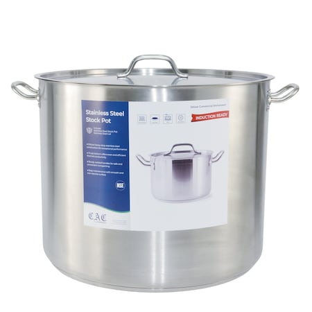 Cac Foodservice CAC Stainless Stock Pot Stainless Steel With Lid 83QT STKP-83