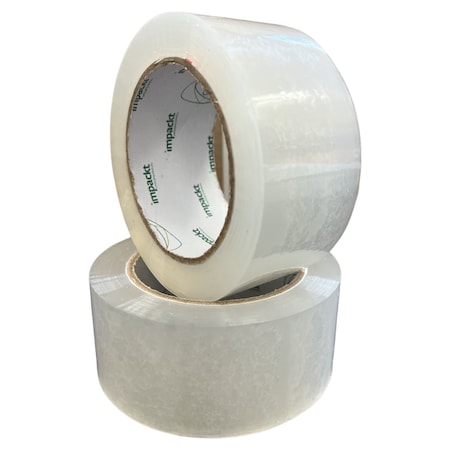 Bubblefast 48 Rolls 1.9 mil 3'' x 110 yd Acrylic Gripp Tape-Clear, 48PK Gripp-48 Rolls 3 x 110