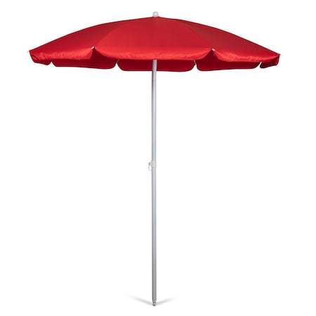 Picnic Time Family Of Brands 5.5 Ft. Portable Beach Umbrella, Red 822-00-100-000-0