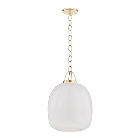 Hudson Valley Lighting Enosburg 1 Light Pendant in Aged Brass Finish 2016-AGB