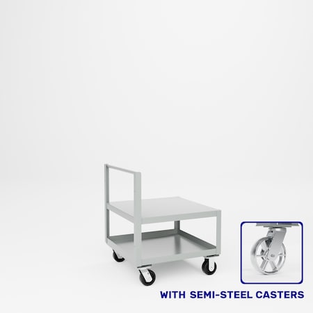 Pucel Single Handle Heavy Duty Truck, 30 in D x 30 in W x 36 in H, Light Blue 30-TR-30S