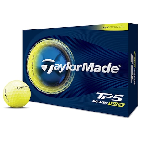 Taylormade TP5 Yellow Golf Balls, 12PK 112409