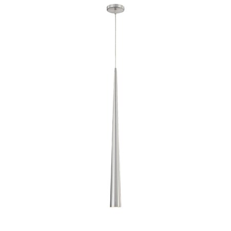 Eurofase Sliver Contemporary Halogen Pendant, 1-Light, Satin Nickel/Satin Nickel 20446-024