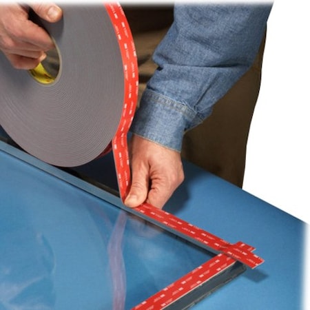 3M 5952 Double Sided VHB Acrylic Foam Tape 1/2 x 5 Yds. 45 Mil Dark Gray VHB595212R