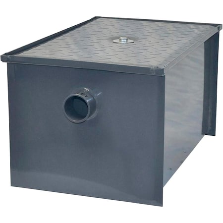 Amgood 8 LB Carbon Steel Grease Trap Interceptor for Restaurant Under Sink Kitchen AMG GT-8-4G-Z